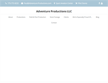 Tablet Screenshot of adventure-productions.com